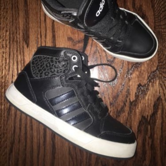 adidas girl high top shoes